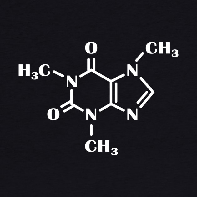 Caffeine Molecule For Barista Chemistry Teacher Scientist Premium by agustinbosman